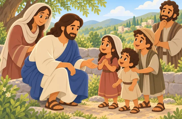 Illustration from Lumefide: meeting Jesus